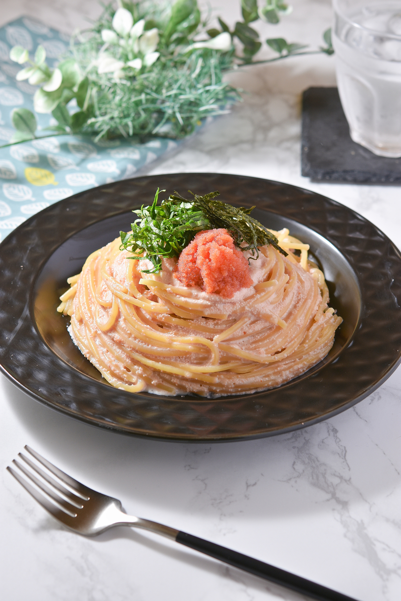 ワンパン明太クリームパスタ 完成写真