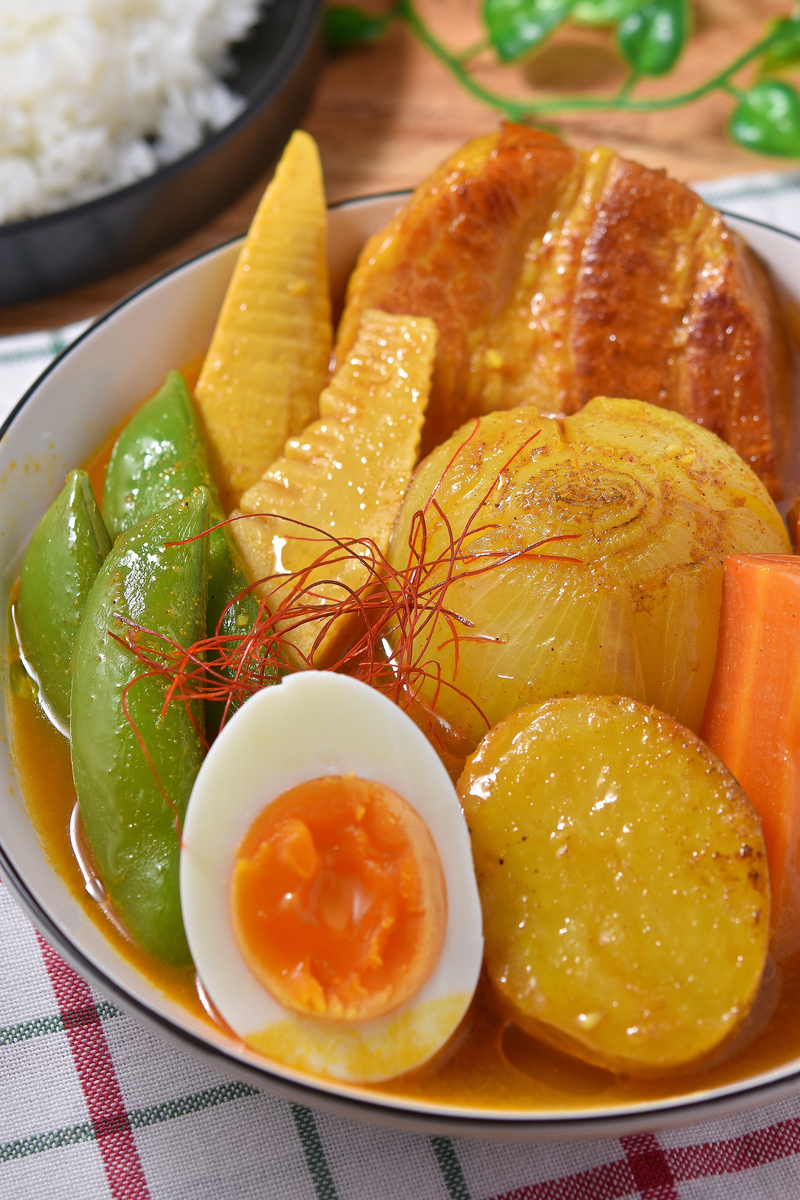 春野菜の黄金スープカレー 完成写真