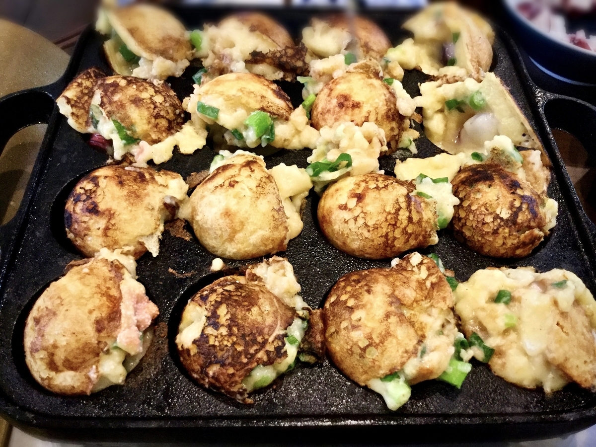昼と夕飯 たこ焼き 金目鯛の煮付け 地道にくらす