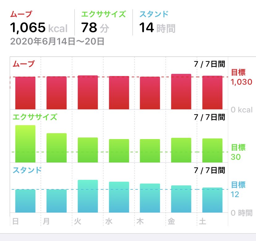 一週間で22万歩を歩いて7200kcalを消費した後に 太陽がまぶしかったから