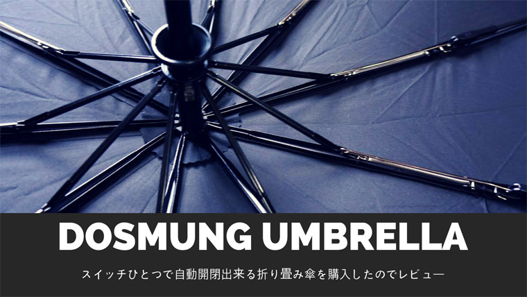 自動開閉できる高強度折り畳み傘が便利すぎる！雨晴兼用で女性にもおすすめだ！【DOSMUNG】