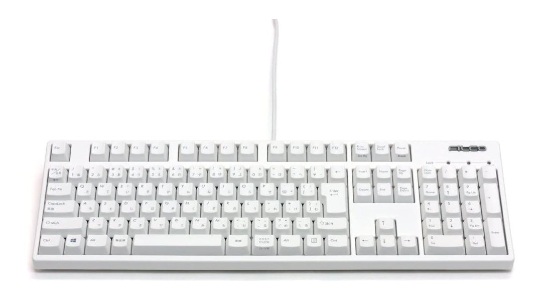 白いキーボード