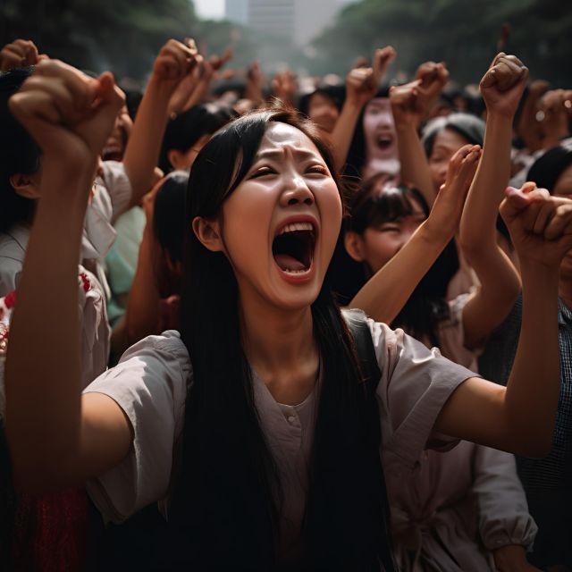 熱狂する人々