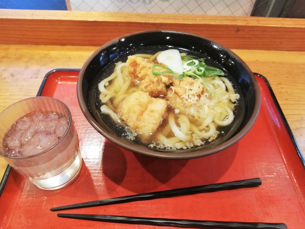朝から京都駅でうどんを食べてしまった 麺家さがの です 京都在住おじさんのつれづれ雑記帳 グルメ 銭湯 アニメ 映画