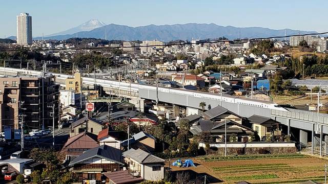 富士山神社　境内からの眺望