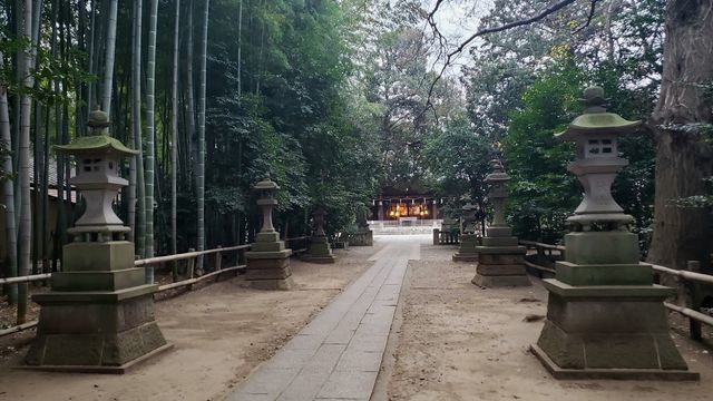 喜多見氷川神社の参道