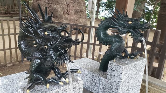 等々力玉川神社の手水舎