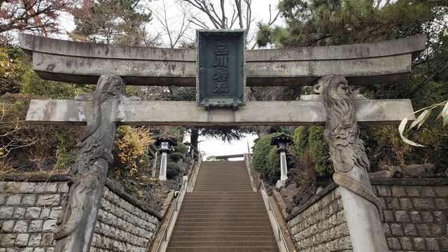 品川神社の双龍鳥居