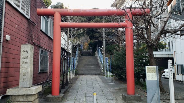 大綱金比羅神社の鳥居