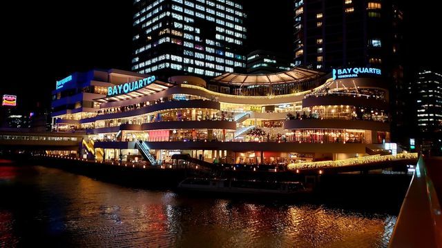 高島水際線公園からの夜景