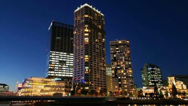 高島水際線公園からの夜景