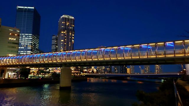 高島水際線公園からの夜景