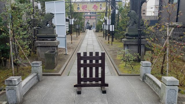 溝口神社の参道