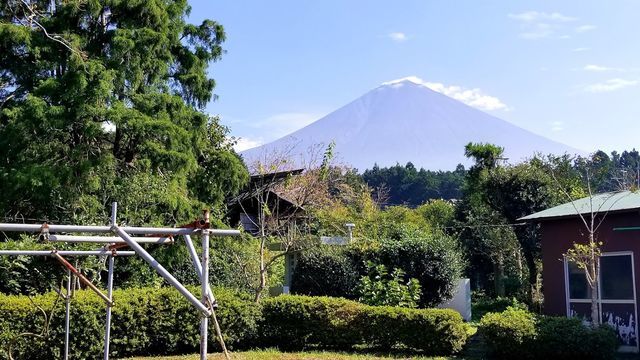 若獅子神社から富士山を望む