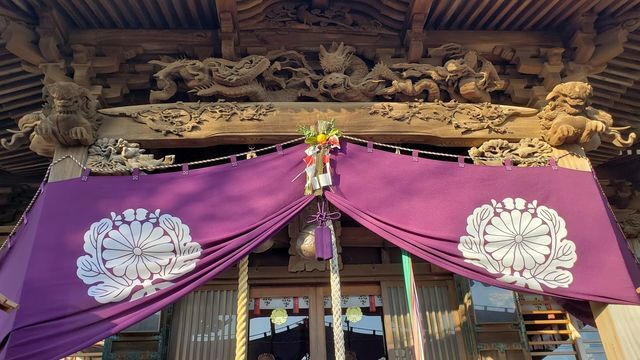 西叶神社の社殿彫刻