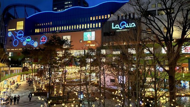 東京ドームシティのウインターイルミネーション