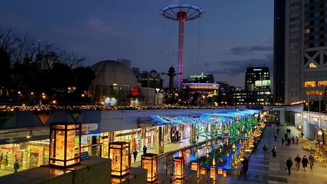 東京ドームシティのウインターイルミネーション