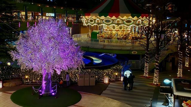 東京ドームシティのウインターイルミネーション