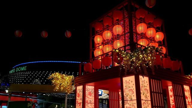 東京ドームシティのウインターイルミネーション