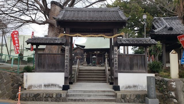 妻田薬師の山門