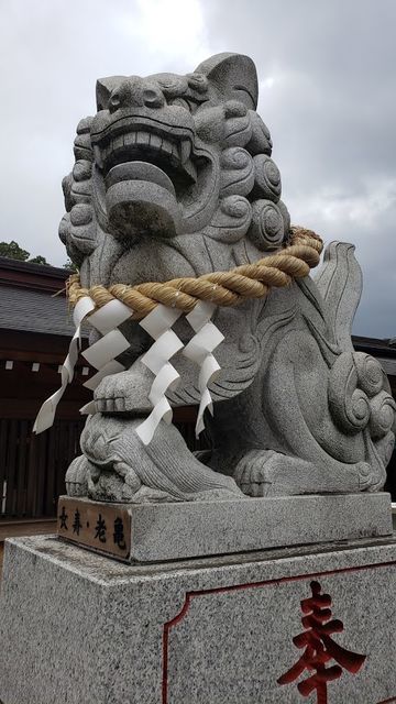 亀ヶ池八幡宮の狛犬