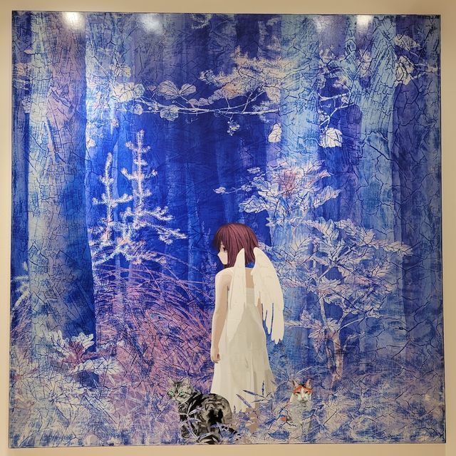 良品】水彩風景画東京湾から望む横浜