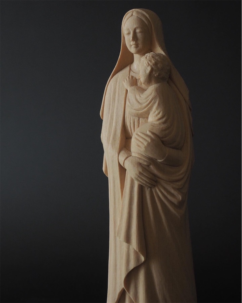 聖母マリア像をお届けに - 仏像を彫ること、それは祈り
