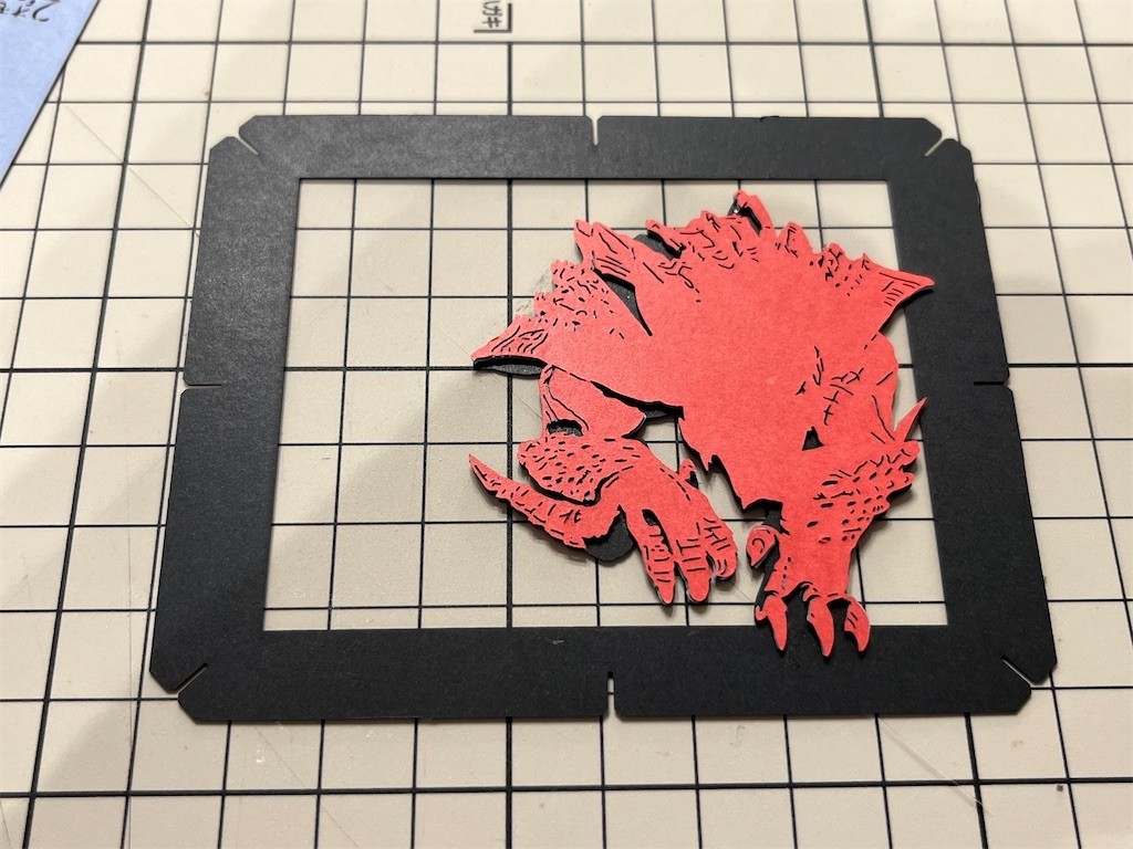 モンスターハンター。 a4アート紙 モンスターハンター a4アート紙ラミネート 絵画