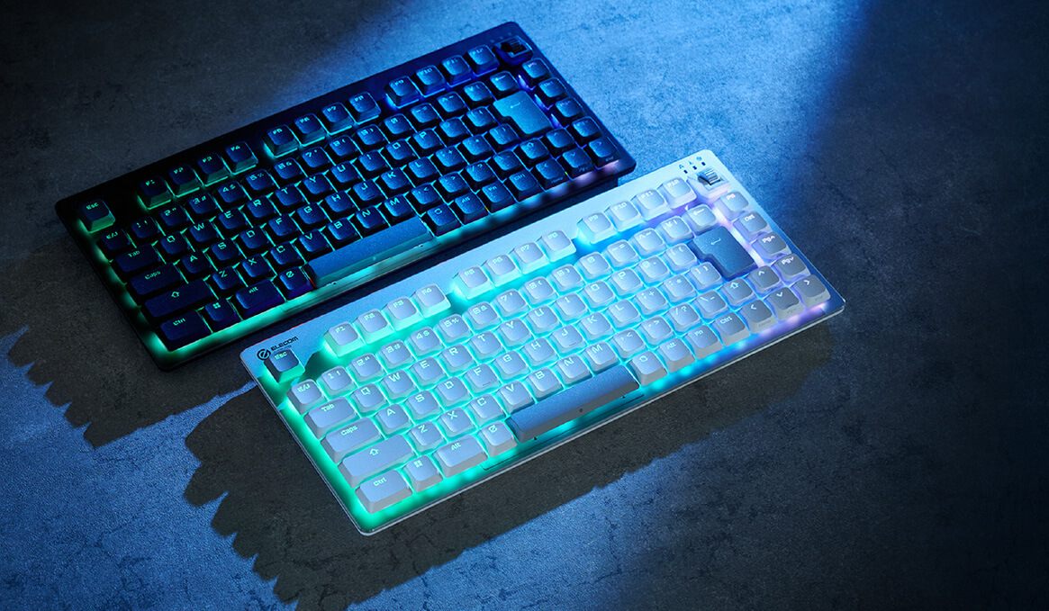 ELECOM VK520LL シルバー ワイヤレスキーボード V custom VK520LL - TK-VK520LLBK
