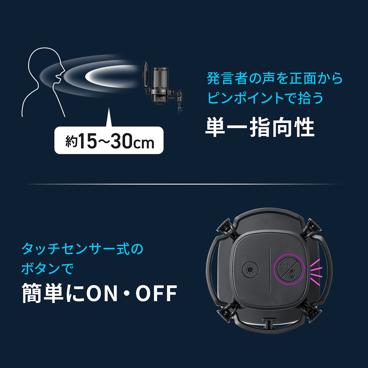 単一指向性コンデンサーマイク