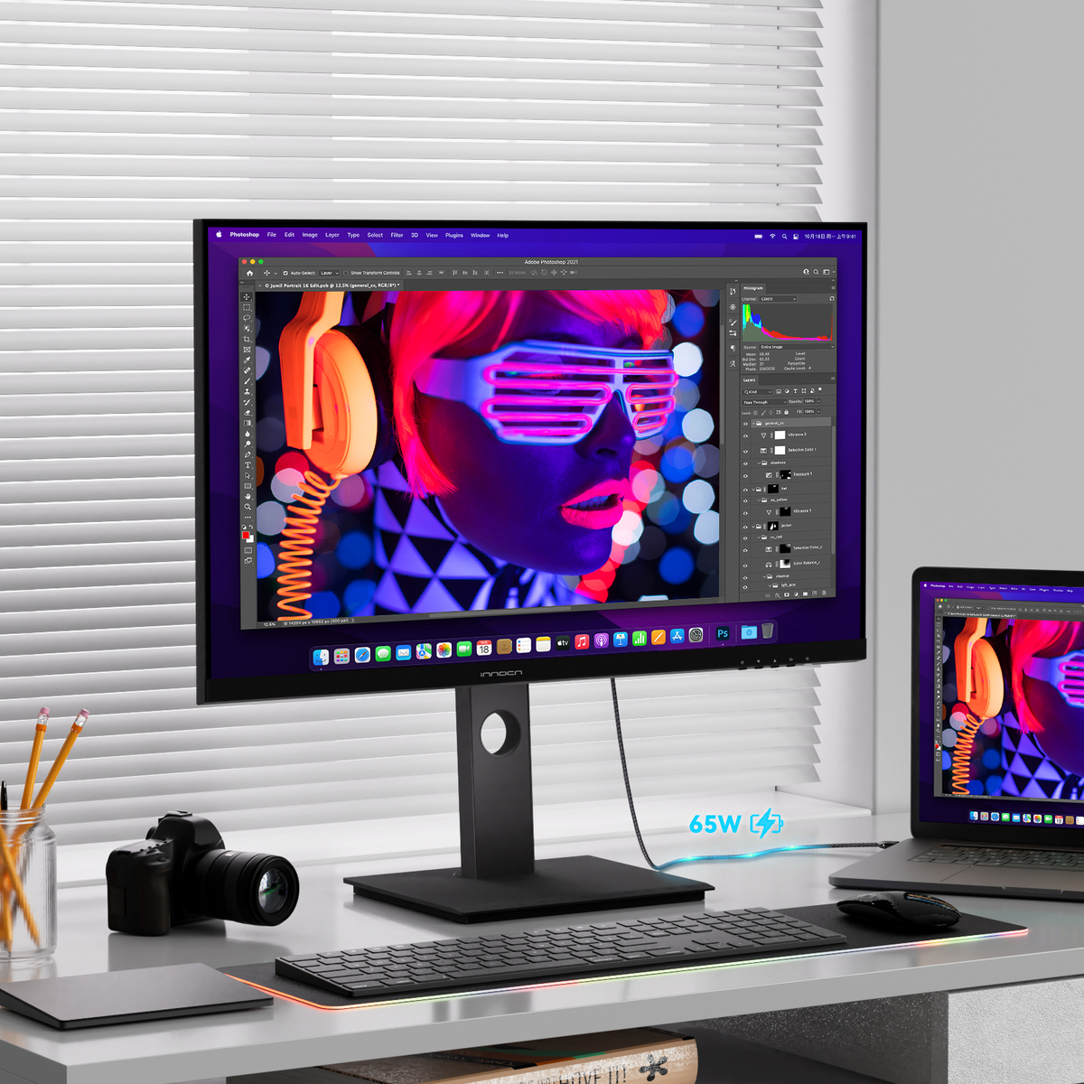 INNOCN 49インチ ゲーミング サーフェス 湾曲 モニター 144hz
