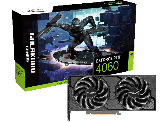 玄人志向 GALAKURO GAMING RTX 4060グラフィックボード【GG 玄人志向 GALAKURO GAMING RTX 4060グラフィックボード【GG