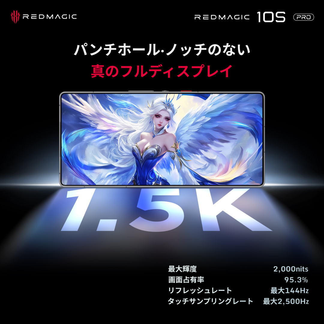 ベゼルレス1.5Kフルディスプレイ