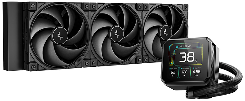 SPARTACUS 360 DEEPcool CPUクーラー 水冷クーラー 3.4インチLCD搭載の簡易水冷CPUクーラー「DeepCool SPARTACUS 360