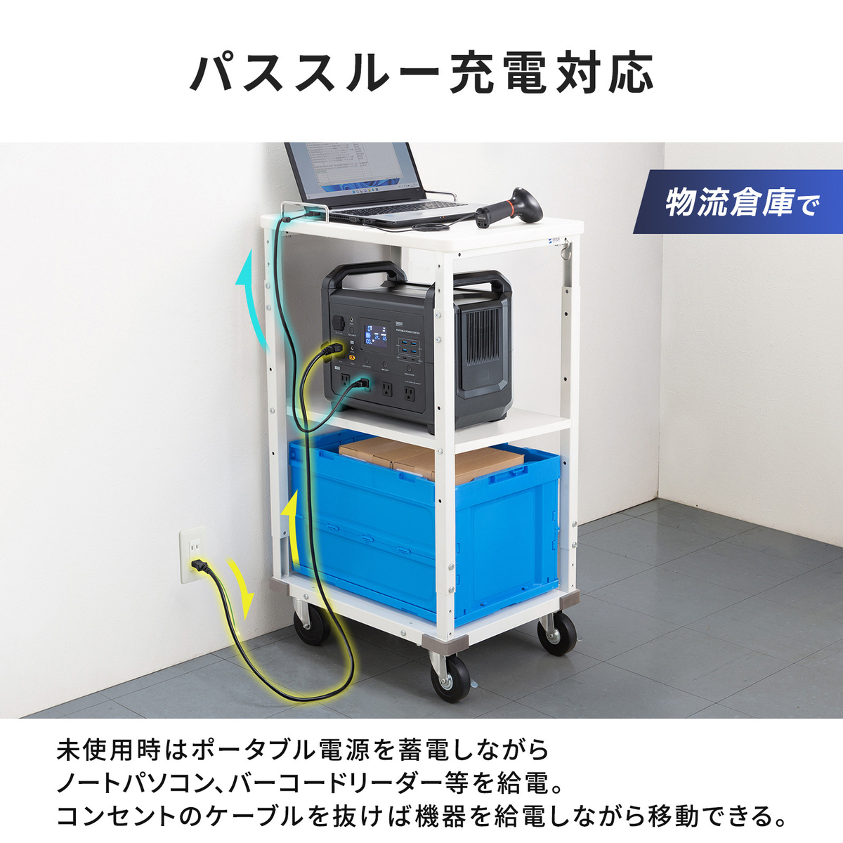 パススルー充電対応