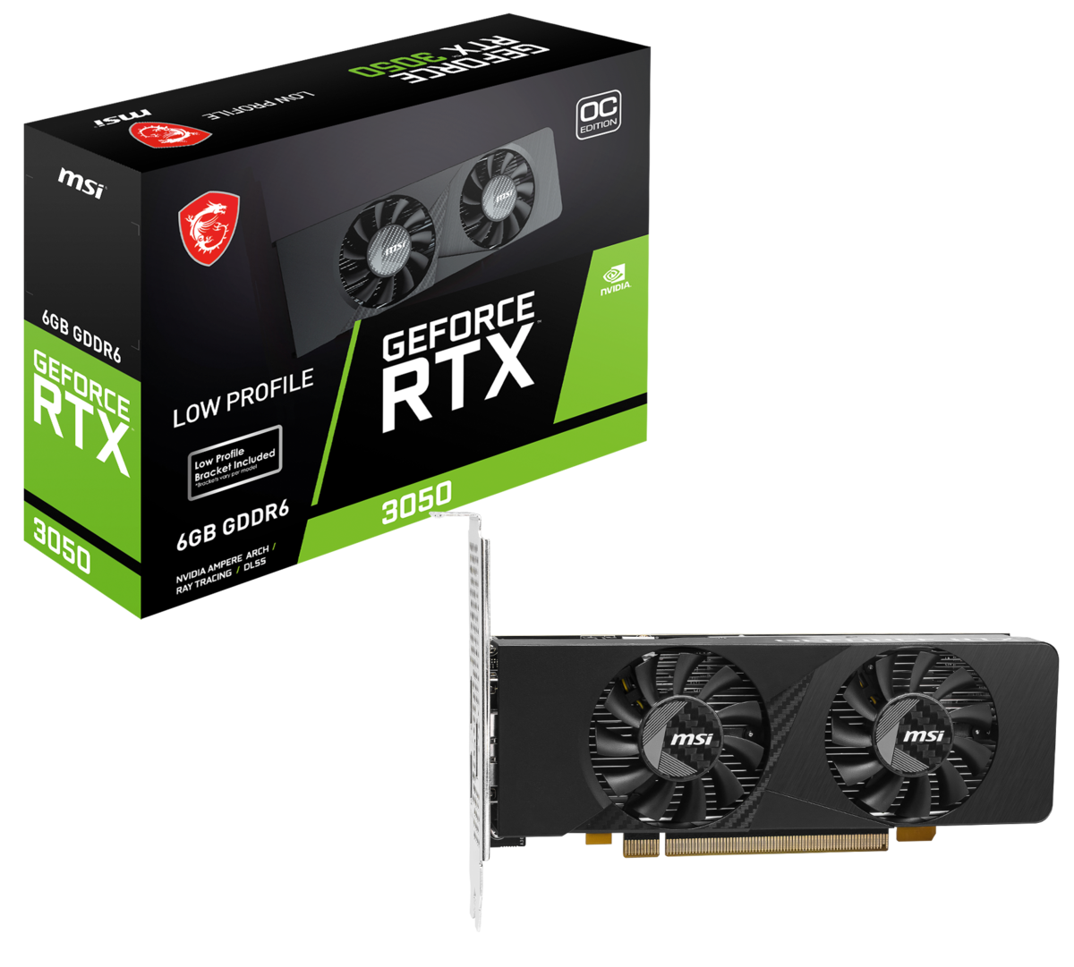 MSI GeForce RTX 3050 6GB 補助電源なし ロープロ＆補助電源不要のビデオカードに新たなる王者が誕生!!「MSI