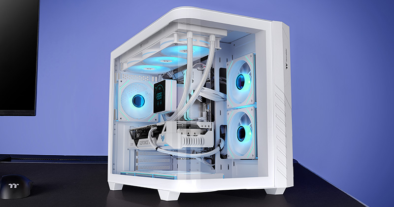 曲面ガラスで継ぎ目なし！Thermaltake Vision 330 CR ARGBレビュー