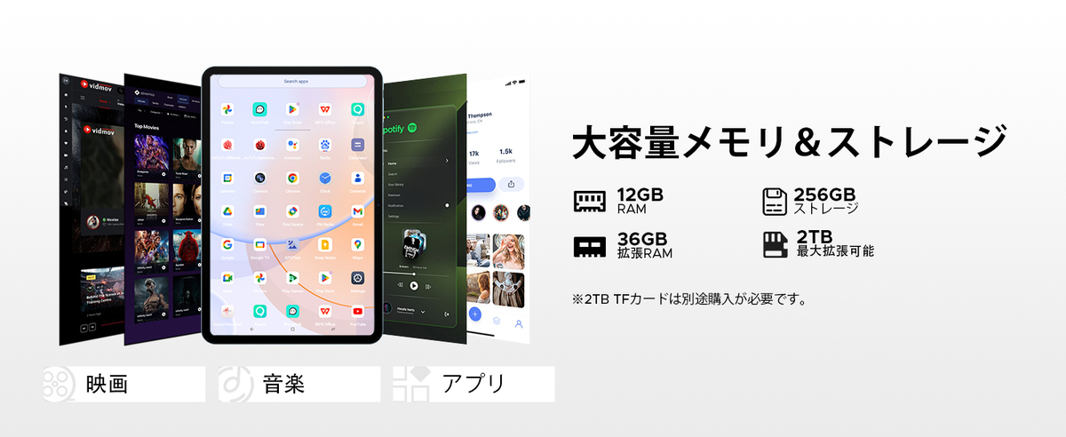 最大48GBメモリ