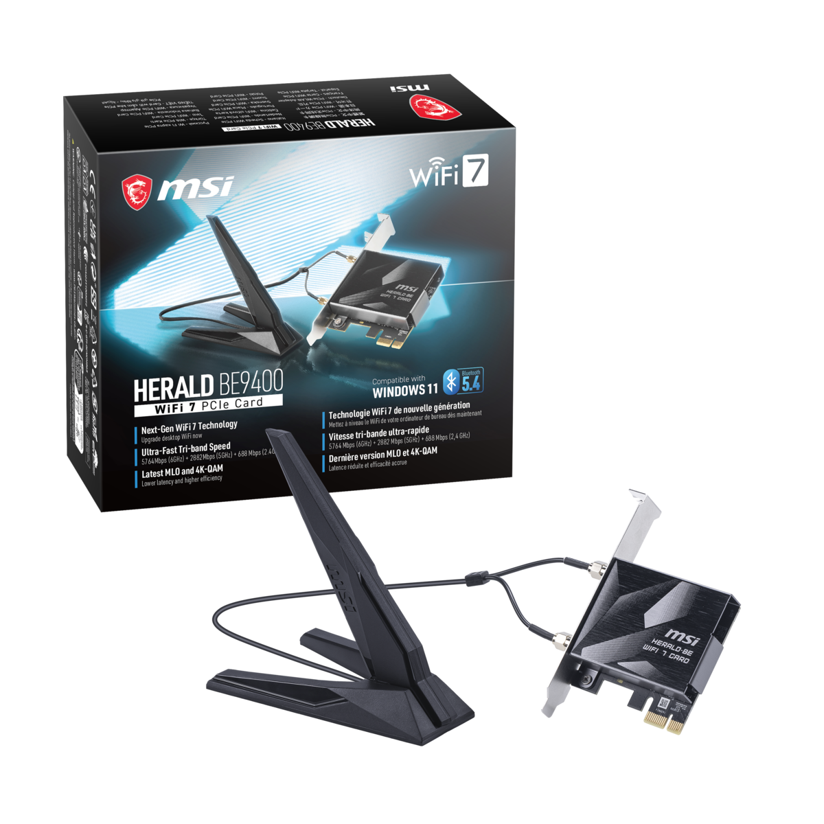 MSI HERALD BE9400レビュー｜Wi-Fi 7対応PCIeカードでデスクトップPCを 