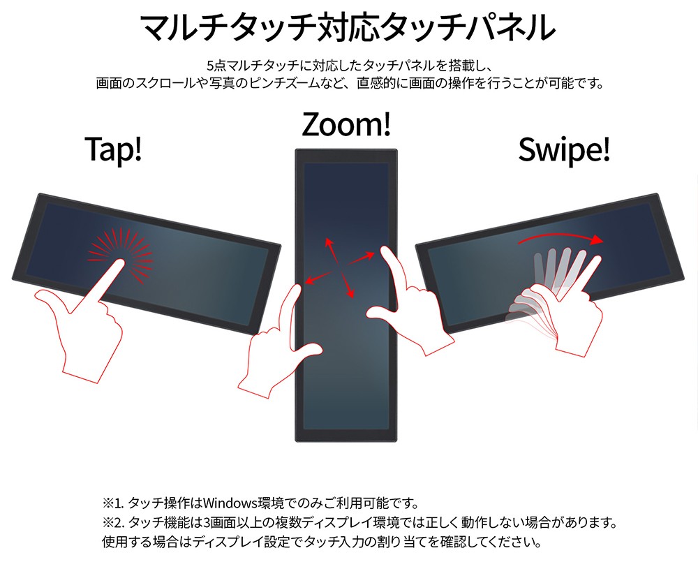 5点マルチタッチ