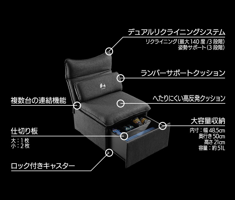 ストレージソファ G-420