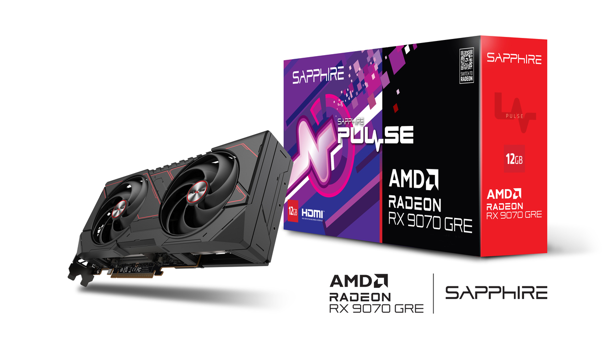 SAPPHIRE PULSE Radeon RX 9070 GRE GAMING OC 12GB