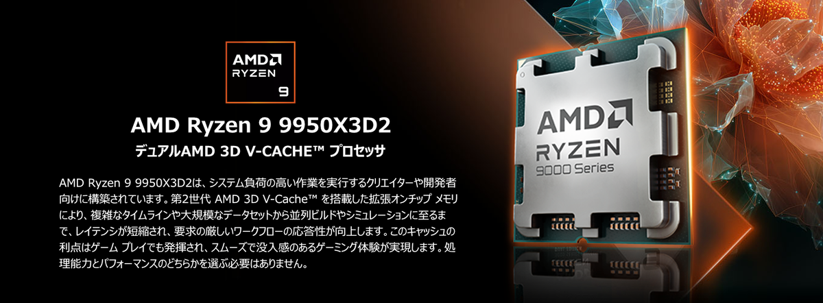 AMD Ryzen 9 9950X3D2 プロセッサー