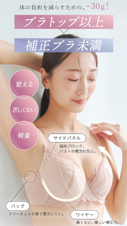 ブラトップ以上、補正ブラ未満
