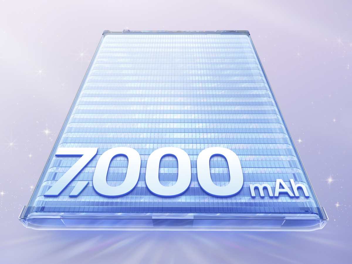 7000mAh大容量バッテリー