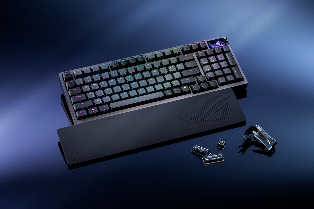 8K対応】ROG Azoth 96 HE Lite BLK発表！磁気スイッチ・ラピッド