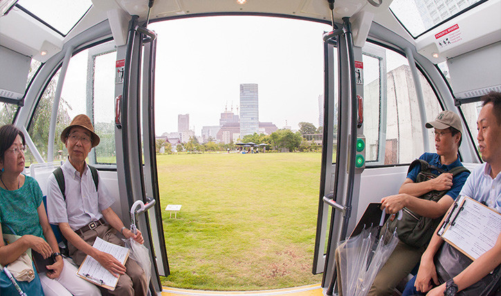SBドライブが所有する「NAVYA ARMA」車内