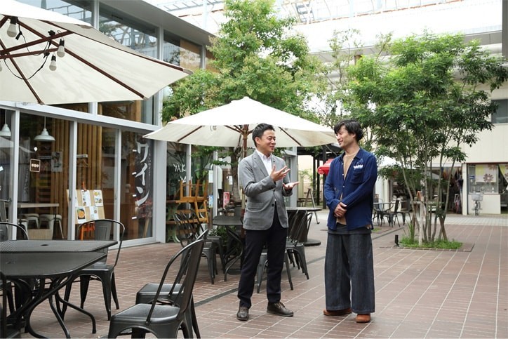山崎日南市長と山崎氏
