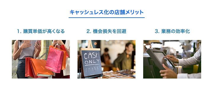キャッシュレス化の店舗メリット