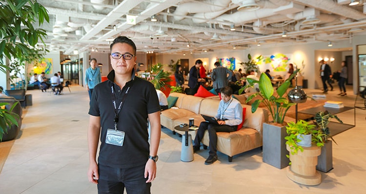 WeWork日比谷オフィスにて